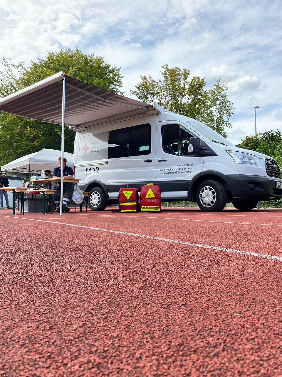 MTW des DRK Neckargemünd-Bammental im Stadion